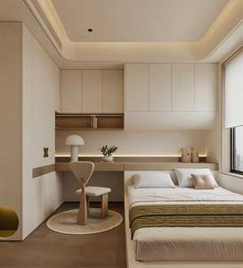 Juego de Muebles de Madera Personalizables para Dormitorio, Apartamento u Hospital, Incluye Camas Bajas Tipo Tatami y Mesas - Diseño Moderno, 5 Años de Garantía - Product Image 2