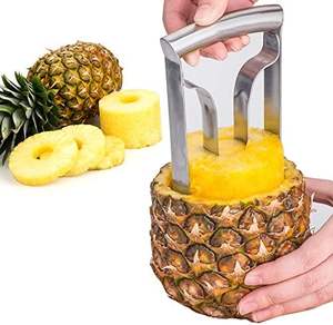 Coupe-ananas en acier inoxydable, directement de l'usine, outil de <span class=keywords><strong>cuisine</strong></span> simple pour couper les fruits en rondelles, outil pour fruits et légumes - Product Image 1