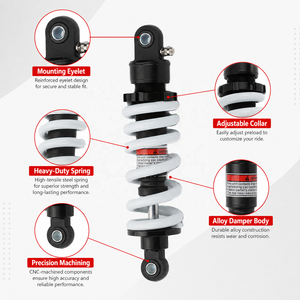 Amortisseur à air de 260 mm, suspension arrière pour moto BSE <span class=keywords><strong>Kayo</strong></span> CRF KLX YZF Pit Bike/Dirt Bike - Product Image 2