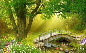 Guangzhou ihouse 3D verdi boschi foresta paesaggio della parete murale <span class=keywords><strong>carta</strong></span> <span class=keywords><strong>da</strong></span> <span class=keywords><strong>parati</strong></span> - Product Image 5