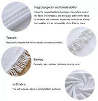 Bestselling Cheap Large High Quality Soft Custom Wholesale Microfiber Round Beach Towel With Tassel