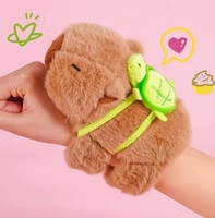 Nouveau Belle Kawaii Capybara Animal En Peluche Main Anneau Bracelet Bracelet Slap Snap Wrap Enfants Cadeau D'anniversaire En Peluche Jouets