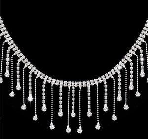 Ouro Fringe Guarnição Beads Borla Strass De Vidro 3D para Corte Decorativo em Cortinas Roupas Vestidos Sacos Sapatos - Product Image 4