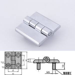Charnière de boîte de distribution à goujons filetés en alliage de zinc moderne, pour hôpital, cuisine, hôtel, maison, bureau, appartement - Montage frontal, durable, facile - Product Image 5