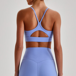 Großhandel: Benutzerdefinierter LOGO Cross-Back Sport-BH mit hoher Unterstützung und überkreuzten Trägern – Schnelltrocknendes, atmungsaktives Yoga-Workout-Tanktop 4136 - Product Image 4