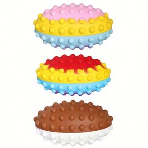 Nouveauté 2022 : Jouet cube amusant, puzzle rotatif, boule magique arc-en-ciel, fidget football soccer - Product Image 4