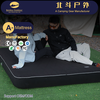 Matelas de camping gonflable léger et pliable en PVC moderne avec oreiller intégré pour la randonnée