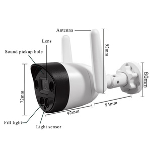 2MP 1080P nhà máy ảnh, ngoài trời trong nhà <span class=keywords><strong>IP</strong></span> an ninh Camara với tầm nhìn ban đêm, không thấm nước <span class=keywords><strong>Wifi</strong></span> máy ảnh - Product Image 2