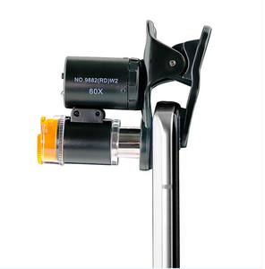 携帯電話クリップ顕微鏡<span class=keywords><strong>60</strong></span>倍の冷温光アンティーク識別2LED1UVライト - Product Image 4