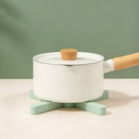Support de casserole en silicone, dessous de plat pliable, tapis résistant à la chaleur, tapis antidérapant, couleur et logo personnalisés, support de casserole pour cuisine