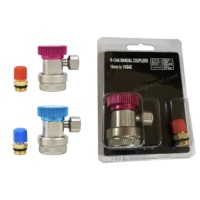 Raccord rapide pour climatisation R134a 1234yf Adaptateur de tuyau Raccord rapide en laiton Pièces de rechange pour la réfrigération