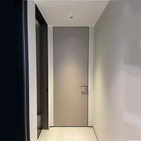 Moderne Simple Invisible Encastré Sans Cadre Porte en Bois Plafond Hauteur Porte Chambre Cachée Porte Intérieure