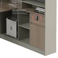 Postes de travail modulaires modernes en bois massif, durables, avec cloisons, couleurs personnalisables, multifonctionnels pour la maison et l'atelier