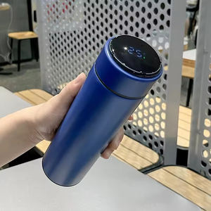 LED Smart Temperature Display Double-wall Vacuum <b>Flask</b> - Red 500ml Stainless Steel <b>Insulated</b> Bottle for Office Custom Logo - Product Image 4
