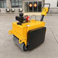 Compacteur d'asphalte à double tambour de petite taille, norme export, pour la construction de chemins paysagers