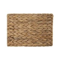 Panier de rangement en jacinthe d'eau, panier tressé décoratif avec poignées, panier en jacinthe naturelle pour l'organisation de la maison
