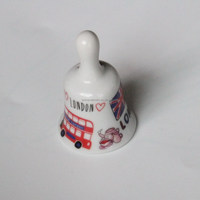 Cloche de table en céramique personnalisée avec logo, souvenir touristique de Londres, pour artisanat, vente en gros