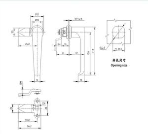 MS3030-2 phân phối hộp xử lý khóa ms324 cửa tủ xử lý khóa máy lọc không khí bảo vệ môi trường thiết bị công nghiệp - Product Image 2