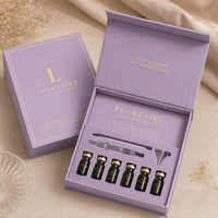 Emballage personnalisé de flacon de peptides de luxe avec logo, fermeture magnétique, boîte en carton rigide pour l'emballage de flacons de peptides