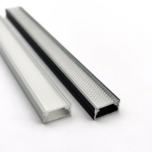 Cubierta de difusor de PC en forma de U de 20x10mm personalizada, kit de canal de perfiles de aluminio Led para tira de techo de superficie, canal de luz - Product Image 4