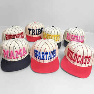 <span class=keywords><strong>Gorra</strong></span> de Béisbol de Dos Tonos con Visera Curva y Estampado a Rayas de Diseñador de Alta Calidad con Logotipo Bordado en 3D Personalizado, Gorras Trucker OTTO con Estructura en A - Product Image 3