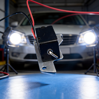 Faible MOQ Électroaimant de coupure de courant 12V/24V pour phare de voiture, solénoïde de lentille de projecteur bi-xénon personnalisé pour test d'échantillon
