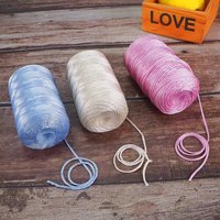 Fil de soie de chanvre de glace moyen-épais 125g 2.5mm pour le tricotage à la main tissage tricot teint motif fantaisie
