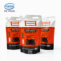 Pochette Doypack Personnalisée en Plastique Anti-fuite avec Bec Verseur pour Huile Moteur 1L 3L 5L, Emballage d'Huile Moteur avec Poignée