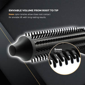 <span class=keywords><strong>Brosse</strong></span> chauffante en céramique volumisante électrique pour cheveux et lissage avec technologie PTC, boucleur portable de 30 mm, 4 réglages de température - Product Image 5