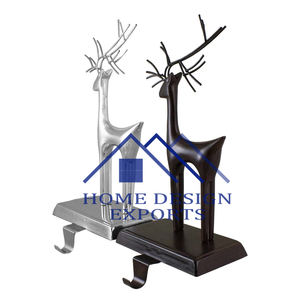 Aluminium Deer <b>Christmas</b> <b>Stocking</b> Holder Aluminium - Product Image 3