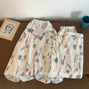 Kustom piyama pakaian tidur wanita Set untuk wanita piyama nyaman grosir