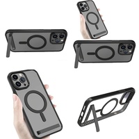 Casing Ponsel Anti Benturan dengan Penyangga untuk iPhone 17 Air 16 Pro Max 15 14 13 12 11 Pelindung dengan Kickstand