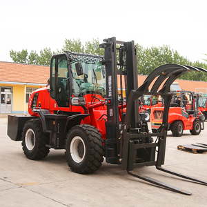 מלגזה סינית 4x4 לשטח, מלגזה לכל סוגי השטח עם ארבעה גלגלים, מלגזה 3 טון, ציוד טיפול במשאיות, מתאימה לדיזל, לבית ולמשק - Product Image 4