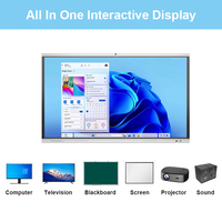 Papan Monitor Responsif 4k 8ms, Panel Layar Sentuh Inframerah Interaktif Cerdas, Meja Pintar untuk Presentasi Rapat