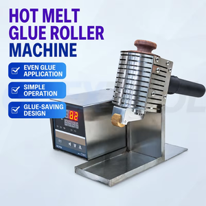 Machine à enduire de colle thermofusible manuelle avec poignée ergonomique latérale, prise en main confortable, contrôle numérique de la température, machine à rouler la colle thermofusible - Product Image 4