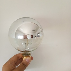 Ampoules Edison vintage demi-argent grande ampoule d'éclairage à incandescence 120v-230v A60 ST64 G95 G125 verre <span class=keywords><strong>de</strong></span> base en laiton tailles 25w 40w 60w - Product Image 4