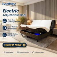 Cadre de lit électrique moderne King-Size avec fonction de massage pour chambre à coucher, usine source de Foshan