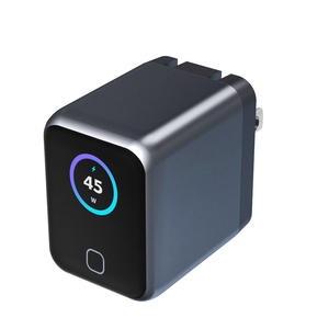 Mini <span class=keywords><strong>chargeur</strong></span> compact AI GaN 45W avec écran TFT intelligent, adaptateur secteur rapide USB-C compact AI - Product Image 1