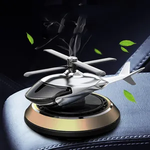 Hubschrauber Parfüm de Autos Luxus Bling Diamant Cartoon Solarenergie Armaturen brett Auto Lufter frischer