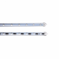 Barre lumineuse LED flexible à rotation 360 degrés, effet météore, DC 12/24V, IP65, étanche, RGB, pour usage décoratif extérieur