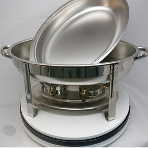 Réchaud <span class=keywords><strong>sans</strong></span> <span class=keywords><strong>fil</strong></span> tout en acier, ensemble de réchauds pour buffet, réchauds pour la restauration, gain de temps - Product Image 5