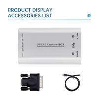 Tarjeta Capturadora de Video HDMI de 2 Canales, Versátil y Todo en Uno, 1080P60, Grado Profesional, para Transmisión en Vivo con Múltiples Cámaras