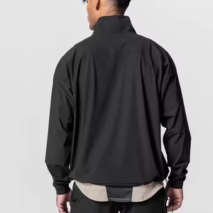Sudadera con cremallera de cuarto de muestra gratis para hombre, muestra gratis, chaqueta con cuello levantado hecha a medida con bolsillos laterales - Product Image 6