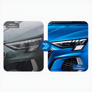 Gruppo Fari a <span class=keywords><strong>LED</strong></span> Matrix Laser di Alta Gamma per <span class=keywords><strong>Audi</strong></span> <span class=keywords><strong>A3</strong></span> 2021-2024, Lampada Modificata 12V - Product Image 2