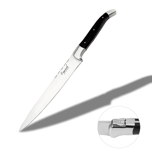 Ensemble de couteaux de cuisine à manche en bois, en acier inoxydable, Santoku, utilitaire, à éplucher, à steak, Laguiole, résistant au lave-vaisselle - Product Image 1