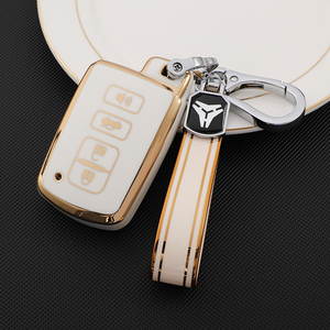 Coque de protection pour <span class=keywords><strong>clé</strong></span> de voiture en TPU souple de qualité supérieure pour Toyota Avalon camry COROLLA RAV4 Grand Highlander porte-clés sac porte-clés - Product Image 3