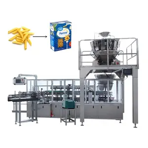 Automatic Macaroni Elbow Pasta Box Filling Vertical Cartoning Box Packing Machine
