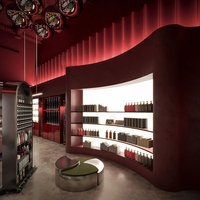 Meubles de salon de manucure de style boutique, ensemble de meubles de salon en métal, comptoir de réception en métal, salon de beauté avec logo personnalisé