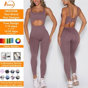 <span class=keywords><strong>Body</strong></span> <span class=keywords><strong>Modellante</strong></span> Aoyema con Imbottiture per il Petto, Spalline Regolabili, Compressione Morbida, Elastico e Leggero, <span class=keywords><strong>Body</strong></span> da Yoga Regolabile per Donne - Product Image 1