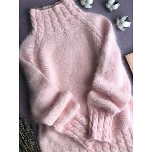 เสื้อสเวตเตอร์แขนฟูฟ่องสีชมพูสำหรับผู้หญิง - Product Image 4